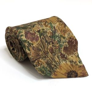 Burberry floral pattern 100% silk vintage tie